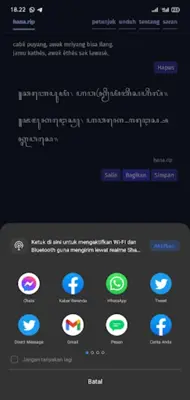 Hana - Teks ke aksara Jawa android App screenshot 7